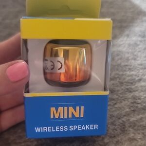 Mini Wireless Speaker - Gold & Orange Ombre